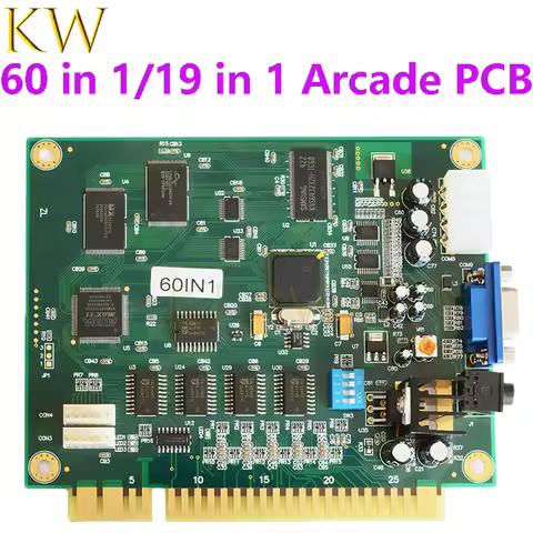 60 in 1/19 in 1Jamma Game Classic PCB Ball Tracker Cocktail Arcade Machine Up Right Arcade Machine f