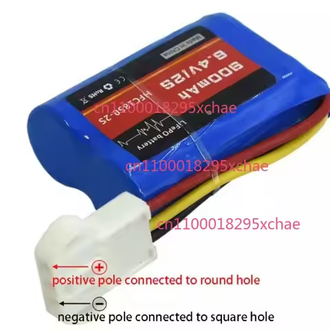 6.4V 2S 900mAh LiFePO4 Battery for HFC1850 EL4.5-3P Female Round Plug RC Car Boat Model Parts