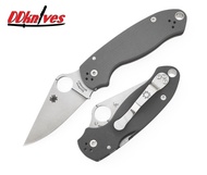 มีดพับ Spyderco Para 3 Folding Knife Maxamet Stonewash Blade, Dark Gray G10 Handles (C223GPD...