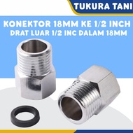 18mm to 1 inner thread connector 2 inch outer thread - M18mm to M22