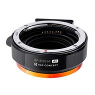 K&F Concept Auto Focus Lens Mount Adapter EF/EF-S to EOS M Electronic Lens Adapter Compatible for Ca
