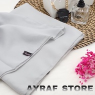 KERUDUNG HIJAB SEGIEMPAT BELLA SQUARE SIZE 115x115 BAHAN POLLYCOTTON TEPI DI JAHIT NECI WARNA TARO