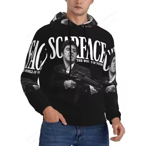 Vintage Movie Scarface 3d Print Hoodie Men Women Fashion Tony Hoodie Sweatshirt Autumn Winter Clothe