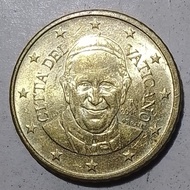 Uang Koin Negara Vatikan/Vatican 50 Euro Cent Tahun 2016 Luster 