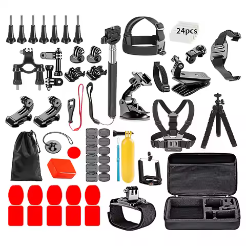 Action Camera Accessories Kit for Gopro Hero13 12 11 10 9 8 7 6 Max Mount Session YI 4K SJCAM EKEN O