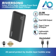(Ready Stock) Riversong Vision 10 Pro Super Charging Power Bank (10000mAh)(22.5W Quick Charge)  / 1 