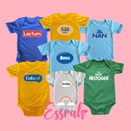 Milk brand logo customized onesie ( baby onesie infant onesie ) 2MDQ