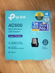TP-Link T2U AC600 Nano USB Wifi receiver  保養到2027.11.01