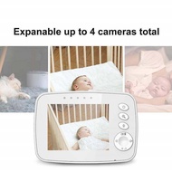 Baby Monitor Video With Camera SM32 3.2 Inch TFT LCD Portable Monitor IR Night Vision Two Way Talk Temperature Sensor Lullabies