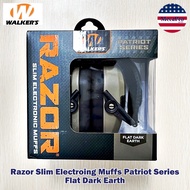 Walkers® Razor Slim Electroing Muffs Patriot Series Flat Dark Earth หูฟังครอบหู ช่วยลดเสียงรบกวน พร้