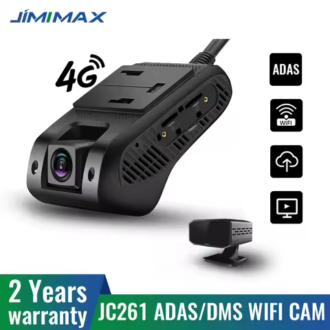 JIMIMAX JC261D AI Camera Car DVR DMS Dashcam ADAS Wifi Voice Alert 2 Live Stream Video Vehicle Cam R