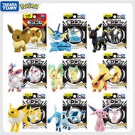 Original Takara Tomy Pokemon Umbreon Eevee Sylveon Vaporeon Sylveon Figure Toys Anime Flareon Espeon