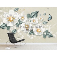 BEST HD QUALITY Custom 3D Flower Wall Wallpaper - Custom 3D Wallpaper - Wall Wallpaper