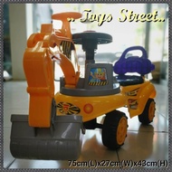 TOYS STREET CHILDREN RIDE ON 4 WHEELS PUSH CAR DIGGER EXCAVATOR TOY CAR CARI MAKAN