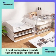 Japanese desktop storage box stationery sundries a4 paper voucher storage office desk file multi-lay