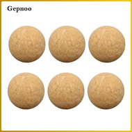 Gepnoo 6x Table Football Cork Table Soccer Wood Foosball 36mm Table Soccer Accessories