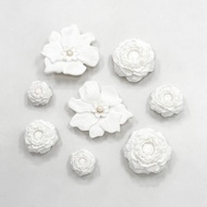 Hoa trà Set-8PC PVC hoa nút cho DIY Sandal phụ kiện