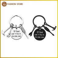 [Wishshopeelq] FatherS Day Gifts Keychain from Children for Daddy Him Wedding