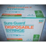 Sure-Guard Disposable Syringe (10cc, 5cc,3cc,1cc)