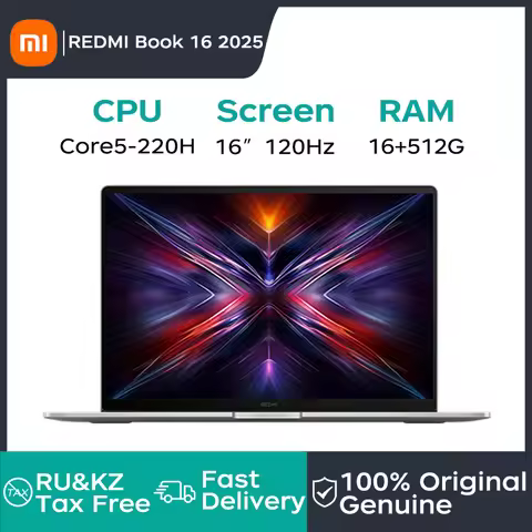 Xiaomi Laptop REDMI Book 16 2025 2.5K 120Hz Screen Dolby VISION ATMOS Xiaomi Hyper OS Connect New In