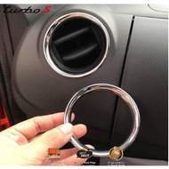 PERODUA MYVI 2005 - 2010 / TOYOTA PASSO / DAIHATSU BOON / AIRCOND CHROME OR CARBON FIBER LINING VENT