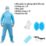 [Inventory] Epidemic prevention protective suit, epidemic prevention clothing - Blue (original, stil
