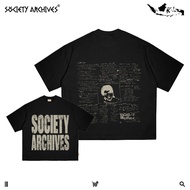 SOCIETY ARCHIVES - Society Lyrics - Boxy Fit Tee Cotton Combed 20s Black