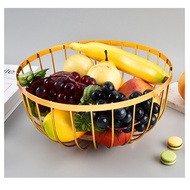 Bakindo Stainless steel Fruit Basket Gold Fruit Tray Fruit Holder Fruit Basket Fruit Container Fruit