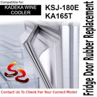 KADEKA WINE COOLER Refrigerator Fridge Door Seal Gasket Rubber Replacement KSJ-180E KA165T  - wirasz