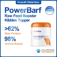 VitaFeline PowerBarf Raw Meal Booster powder kibble topper protein for cat kucing gemuk bulu cantik 
