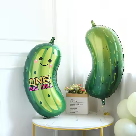 1Pc Pickle Foil Balloon Funny Novelty Design Kind of a Big Dill Cucumber Balloon Birthday Baby Showe