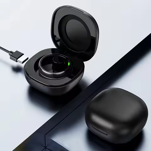 Charging Case For Smart Ring R02 R11 R10 R09 R08 Portable Magnetic Wireless Charging Box with Type-C