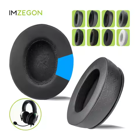 IMZEGON Replacement Earpads for Razer BlackShark V2 X, V2 Pro, Stereo, Kaira Pro Headphones Ear Cush