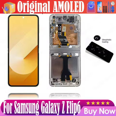 6.7" AMOLED For Samsung Galaxy Z Flip6 LCD F741 F741B F741U Display Screen Assembly For Samsung Z Fl