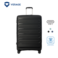 VERAGE-英國品牌 VERAGE 24061 黑色 20"/25"/29"前開中開行李箱 (3個尺寸可供選擇)