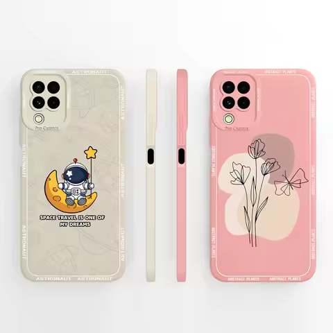 Case For Samsung A22 A22S Artistic Phone Shell Liquid Silicone Back Cover For Samsung Galaxy A 22 4G