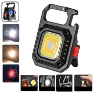 4  Modes Portable Pocket Work Light /Mini Keychain Flashlight with Bottle Opener /USB Rechargeable O