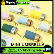 YUOYU Mini small pocket size folding uv protection small fibrella original Payong small size portable flat umbrella