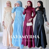 New Emilia Dress , Material Satin sara + Lace premium labuci