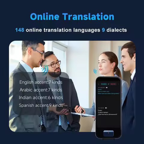 Portable Smart Translator Pen Large Screen S50 Pro Realtime Online Languages Translation Voice Photo