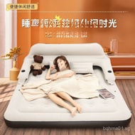 Three-layer Backrest Thickened Wear-resistant Inflatable Bed Single Double Folding Portable Air Matt