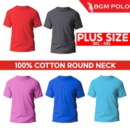 BGM POLO Unisex Cotton Plain Round Neck T-Shirt BPPMTRN005-MX