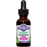 Oregon's Wild Harvest Dandelion Root Fresh 1:1 Organic Herbal Supplement, 1 Fluid Ounce