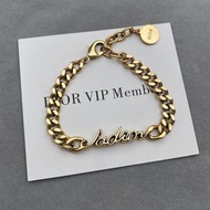 香港順豐包郵 Dior Jadior 粗款字母手鍊 全套原裝配件