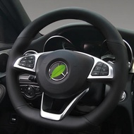 For Mercedes Benz New Pattern C200 New E Class GLE450 CLS SLC Manual Sewing Car Steering Wheel Cover