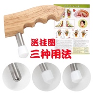 Wooden Magnetic Therapy Acupuncture Acupuncture Device T-Shaped Massager Strong Magnetic Massager Fr