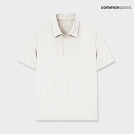 Common Goods Button POLO - White