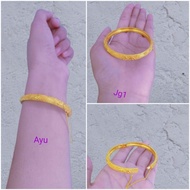 Round Sand Bracelet Women's Brass Bracelet Bangle