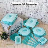 Promo Tempat Prasmanan Serving Set Aquamarine/ Baki 6 Set Serbaguna+4