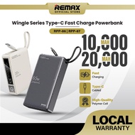 [ CCC ] REMAX RPP-87 Wingle Series Type-C Cabled 65W+22.5W Fast Charge Power Bank Fast Charging